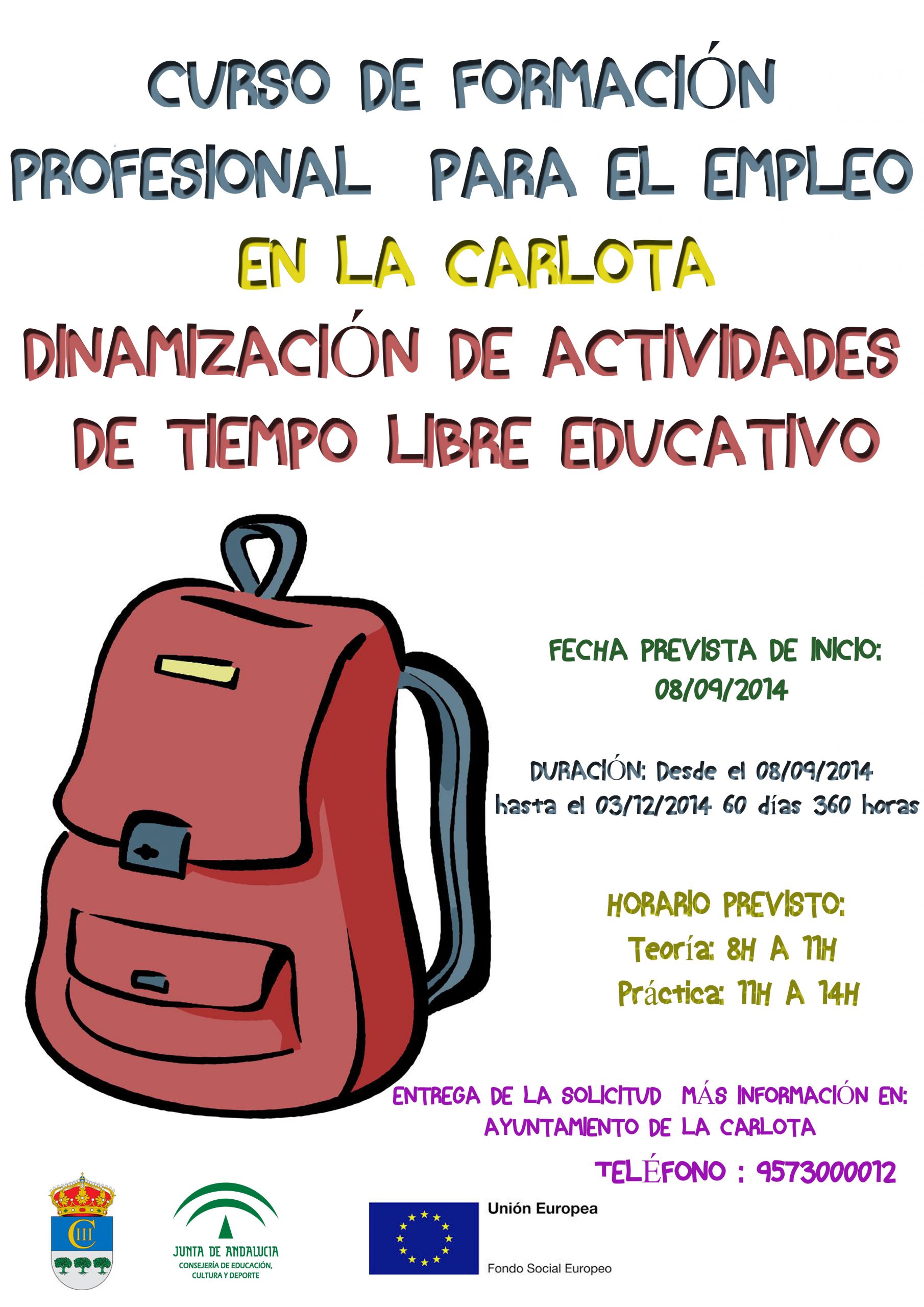Curso de FPE en La Carlota 'Dinamización de actividades de tiempo libre educativo' 1
