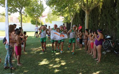 La Carlota recibe al equipo de la Diabetes Triatlón Challenge Tour Andalucía en su quinta etapa