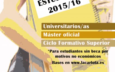 ANUNCIO.- BASES DE LAS AYUDAS 2015-2016 A ESTUDIANTES UNIVERSITARIOS, MÁSTERES OFICIALES Y CICLOS FORMATIVOS DE GRADO SUPERIOR