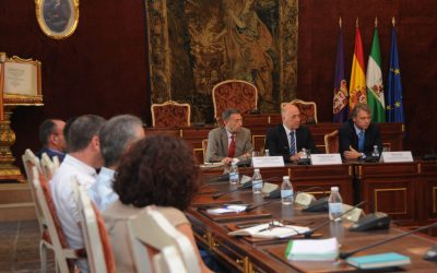 EL ALCALDE DE LA CARLOTA PARTICIPA EN UNA REUNIÓN CON LA AUTORIDAD PORTUARIA DE SEVILLA EN DIPUTACIÓN DE CÓRDOBA