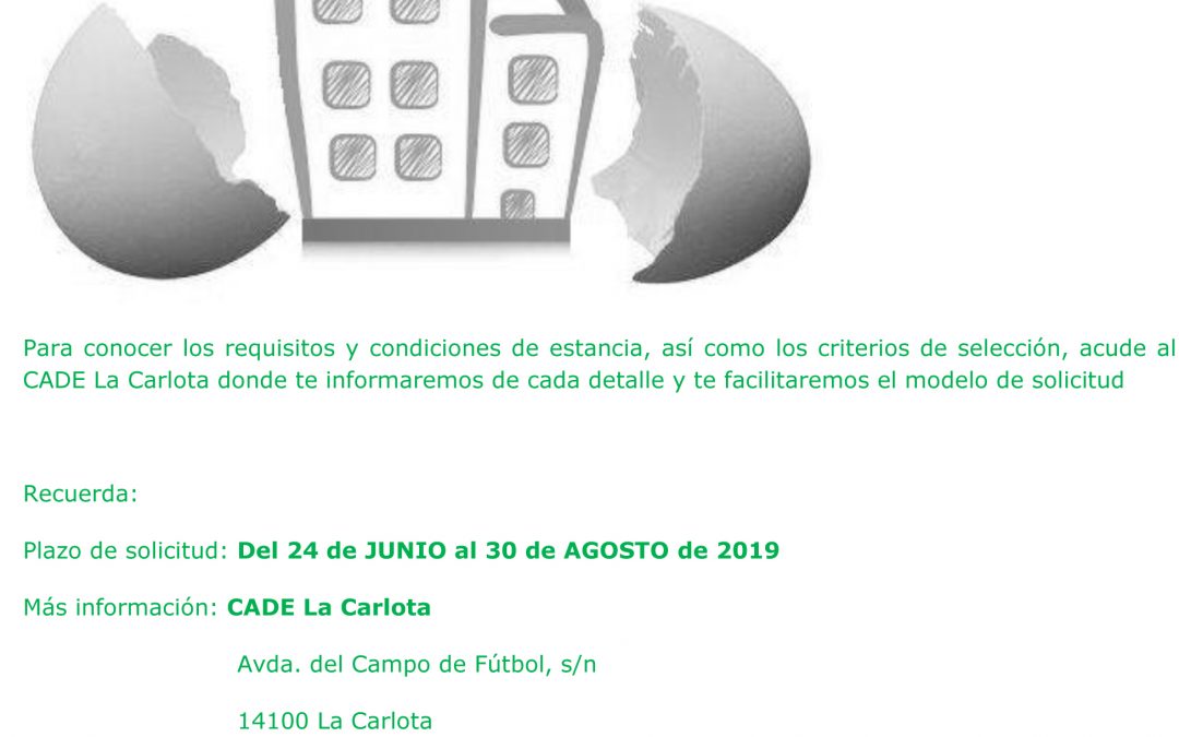 SE ABRE PLAZO DE SOLICITUD DE ALOJAMIENTOS EMPRESARIALES DISPONIBLES EN LA CARLOTA