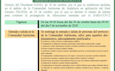MEDIDAS APLICADAS EN EL MUNICIPIO DE LA CARLOTA PARA LA PREVENCIÓN DEL COVID-19 A 30 DE OCTUBRE DE 2020
